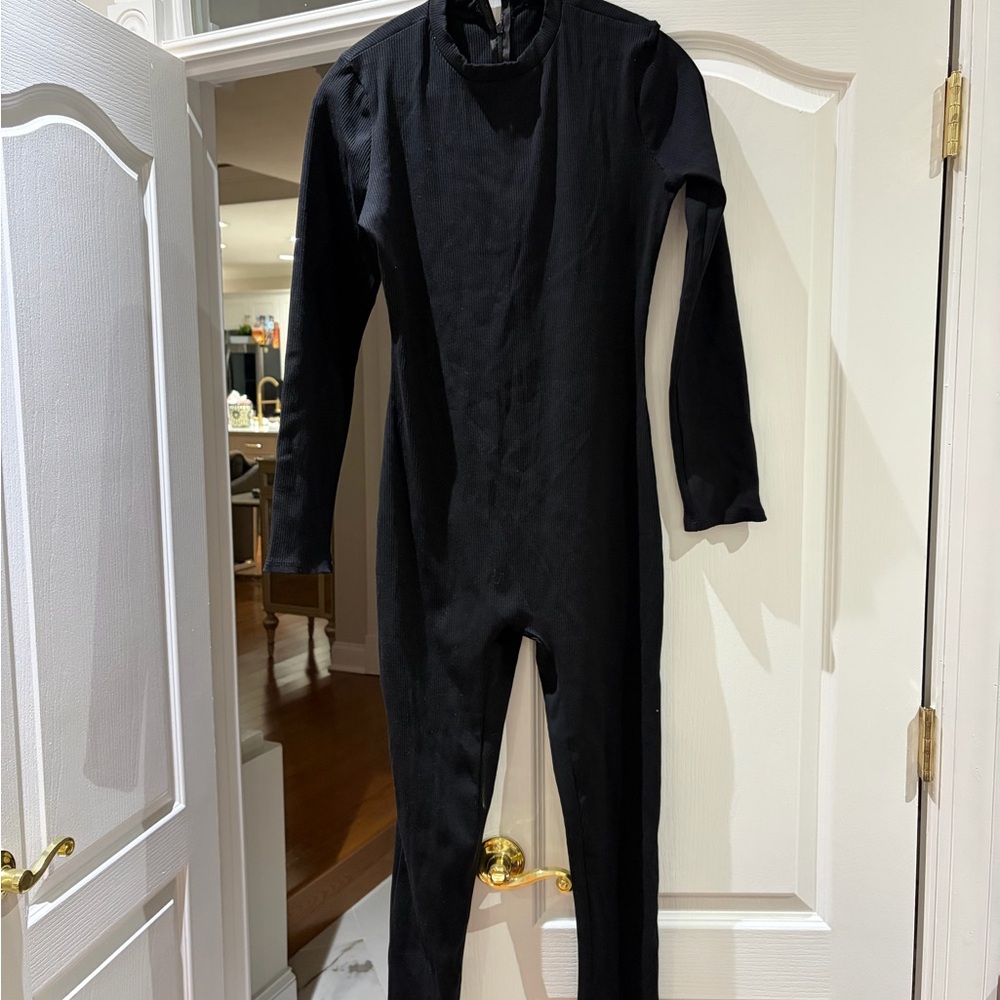 Fashion Nova Black Long Sleeve Jumpsuit